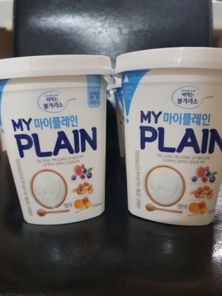떠먹는불가리스 마이플레인 요거트 435g 6개입 — 5점을 준 리뷰어가 2021년 3월 올린 사용 사진