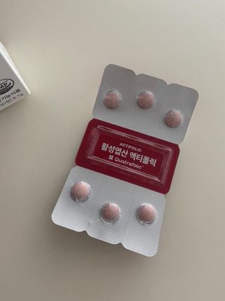 [리노브] 4세대 활성엽산 액티폴릭 270mg x 30정 — 5점을 준 리뷰어가 2022년 8월 올린 사용 사진