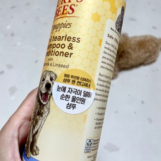 버츠비 퍼피투인원 티어리스 샴푸 앤 컨디셔너 — 5점을 준 리뷰어가 2021년 7월 올린 사용 사진