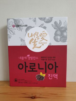 서울약사신협_내몸애생발란스아로니아_70ml x 30포 — 5점을 준 리뷰어가 2021년 6월 올린 사용 사진
