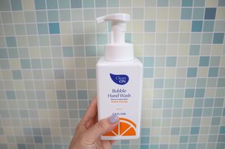 카오리온코스메틱스 클린온 버블 핸드 워시 500ml — 5점을 준 리뷰어가 2021년 8월 올린 사용 사진