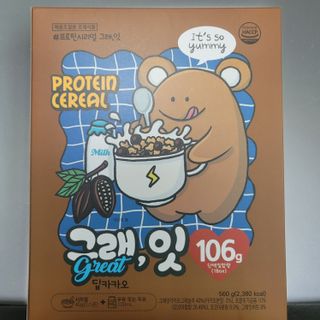 바디랩 체중조절용 프로틴시리얼 그래잇 — 5점을 준 리뷰어가 2022년 4월 올린 사용 사진