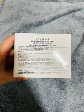 랑벨 랑바이오 블랙 시카 퀵 패드 100매 (3초 쿨링/3분 흡수, 블랙비 프로폴리스/시카 4종 함유, 대용량) — 5점을 준 리뷰어가 2022년 7월 올린 사용 사진
