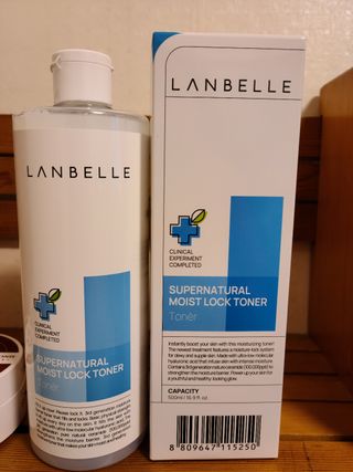 랑벨 수퍼내츄럴 수분잠금 토너 500ml (수분, 보습, 피부장벽 토너) — 5점을 준 리뷰어가 2022년 4월 올린 사용 사진