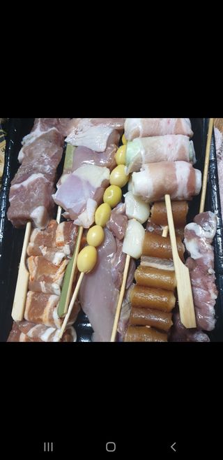 [다물꼬치] 모듬꼬치 10개 +데리야끼소스120g+매운고추소스120g — 5점을 준 리뷰어가 2021년 11월 올린 사용 사진