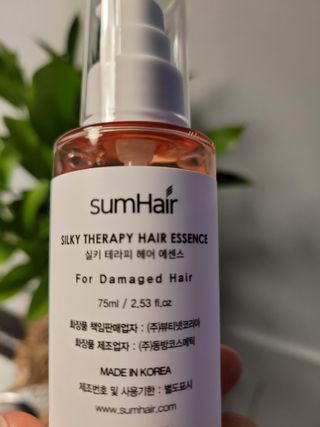 썸헤어 / SUMHAIR 썸헤어 실키 테라피 헤어 에센스 — 4점을 준 리뷰어가 2021년 4월 올린 사용 사진