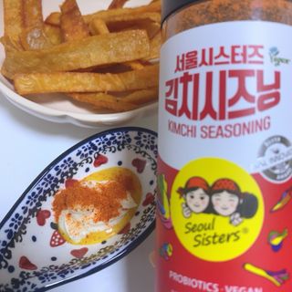 [서울시스터즈] 김치시즈닝 국내 최초 뿌려먹는 김치파우더 100g 1개+ 신제품 김치스낵 90g 2개 — 4점을 준 리뷰어가 2021년 8월 올린 사용 사진
