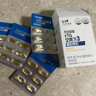 체인미 프리미엄 rTG 오메가3 비타민E 850mg x 30캡슐 — 5점을 준 리뷰어가 2021년 11월 올린 사용 사진