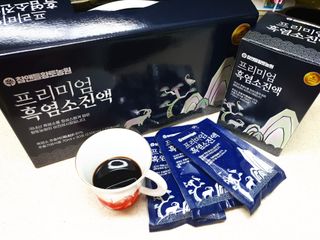 참앤들황토농원 국내산 흑염소를 정성스럽게 담은, 프리미엄 흑염소 진액 70ml x 30포 1박스 — 5점을 준 리뷰어가 2023년 1월 올린 사용 사진