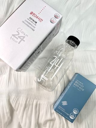 클린24시간 1BOX(5포) + 전용보틀(500ml) — 5점을 준 리뷰어가 2023년 6월 올린 사용 사진