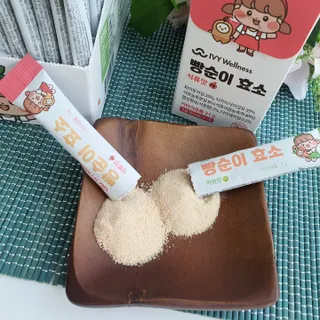 아이비웰니스 빵순이 식탁 위의 필수템! 빵순이 효소 키위맛 100포 + 석류맛 14포 (총 114포) — 5점을 준 리뷰어가 2022년 12월 올린 사용 사진
