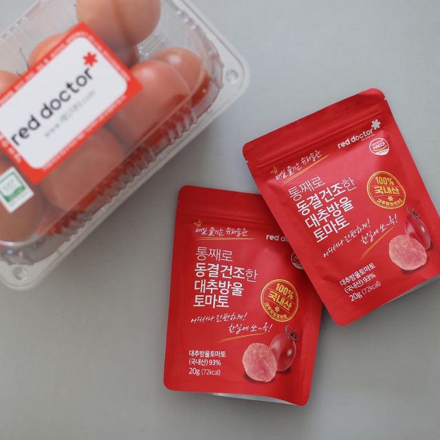 레드닥터 완숙토마토 + 통째로 동결건조한 대추방울토마토 리뷰 사진