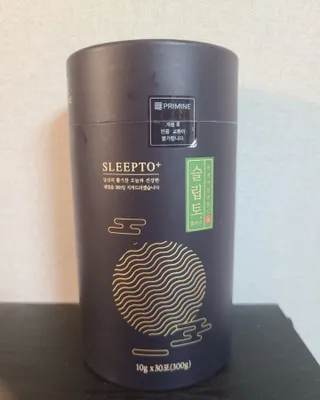 프리마인 자체 기업부설 연구소에서 찾아낸 건강한 수면의 비밀.  슬립토 플러스 30포 — 5점을 준 리뷰어가 2022년 6월 올린 사용 사진