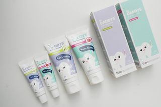 닥터데디스 안심저불소 키즈치약 (라즈베리, 청포도향 중 택 1) 60g +  여행용 미니 치약 15g — 5점을 준 리뷰어가 2022년 11월 올린 사용 사진