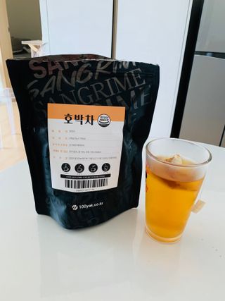 산그리메 국내산 호박차 100티백 대용량 삼각티백차 — 5점을 준 리뷰어가 2021년 7월 올린 사용 사진