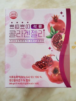 헬스업_쁘띠쁘띠석류콜라겐젤리_20g x 14포 — 4점을 준 리뷰어가 2021년 2월 올린 사용 사진