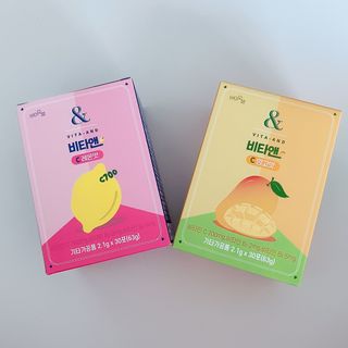 비타앤C 레몬맛, 망고맛 — 5점을 준 리뷰어가 2021년 7월 올린 사용 사진