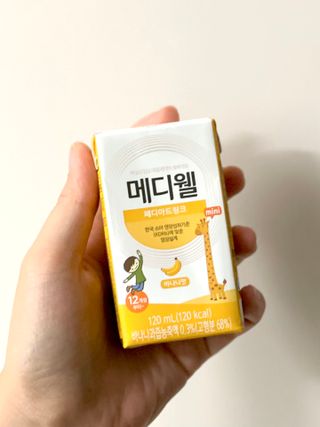 메디웰 페디아드링크 미니 바나나맛 — 4점을 준 리뷰어가 2022년 8월 올린 사용 사진