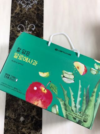서울약사신협 잘 담은 알로애사과_70ml x 30포 — 5점을 준 리뷰어가 2021년 10월 올린 사용 사진