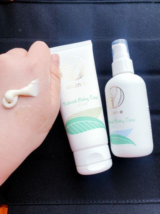 mom e 맘이 내추럴 베이비 케어 크림+바디오일 — 4점을 준 리뷰어가 2021년 1월 올린 사용 사진