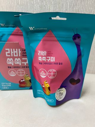 푸름웰니스 라바 쑥쑥구미 36g — 5점을 준 리뷰어가 2022년 2월 올린 사용 사진