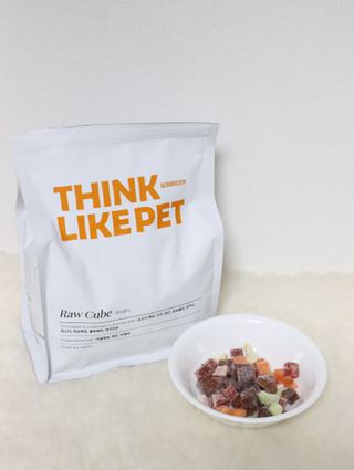 씽크라이크펫 큐브생식 1kg — 5점을 준 리뷰어가 2022년 11월 올린 사용 사진
