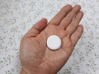[슬림드랍 석류맛] 건기식 다이어트 보조제 겸 비타민 — 4점을 준 리뷰어가 2022년 1월 올린 사용 사진