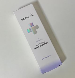 바노바기 코스메틱 바노바기 밀크씨슬 리페어 시카 선스크린 플러스 50ml — 5점을 준 리뷰어가 2023년 3월 올린 사용 사진