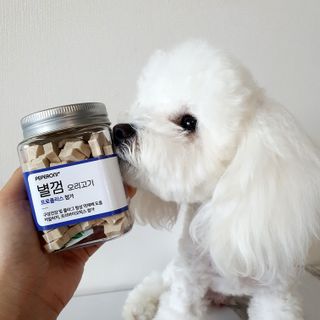 페페로니 자기전에 먹는 저알러지 껌 세트 치킨+오리 — 5점을 준 리뷰어가 2021년 7월 올린 사용 사진