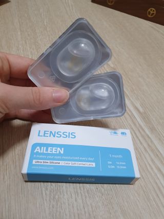 렌시스 LENSSIS [ 렌시스 ] 인생정착템 , 영롱한 매력이 있는 ＃에일린시리즈 1개월용 ｜ 4컬러 중 택1 ｜ — 5점을 준 리뷰어가 2021년 4월 올린 사용 사진