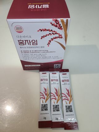 하루 1포로 콜레스테롤, 유산균, 고역가 소화효소까지 한번에 섭취! 다온바이오 홍자임 1개월분(30포) — 5점을 준 리뷰어가 2022년 12월 올린 사용 사진