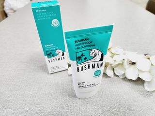 부쉬맨 워터프루프 프로 선크림 50g SPF50+ PA++++ — 5점을 준 리뷰어가 2023년 5월 올린 사용 사진