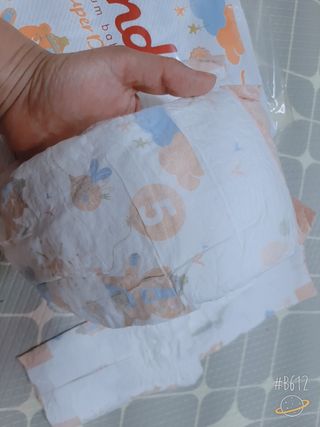 킨도 프리미엄 슈퍼드라이니스 밴드형 기저귀 — 5점을 준 리뷰어가 2021년 7월 올린 사용 사진