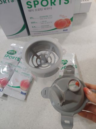 셀렉스스포츠 [복숭아맛] 셀렉스 스포츠 웨이 프로틴 파우더 스틱형 — 5점을 준 리뷰어가 2021년 5월 올린 사용 사진