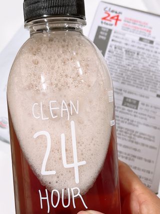 클린24시간 1BOX(5포) + 전용보틀(500ml) — 4점을 준 리뷰어가 2022년 8월 올린 사용 사진