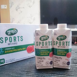 셀렉스스포츠 셀렉스 스포츠 웨이 프로틴 복숭아_ 330ml x 12팩 — 5점을 준 리뷰어가 2021년 7월 올린 사용 사진