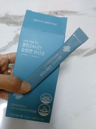 클린24시간 슬림앤유산균 1박스 (3.5g X 15포) — 5점을 준 리뷰어가 2023년 6월 올린 사용 사진