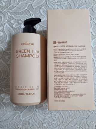 프리마인 더이상 뻣뻣하고 효과없는 탈모샴푸는 NO. 근본부터 케어하는 셀베이스 그린티샴푸(500ml) — 5점을 준 리뷰어가 2023년 2월 올린 사용 사진