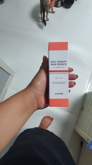 썸헤어 / SUMHAIR 썸헤어 실키 테라피 헤어 에센스 — 5점을 준 리뷰어가 2021년 4월 올린 사용 사진