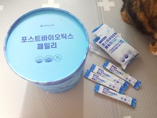 서울약사신협_포스트바이오틱스패밀리_5g x 100포 — 4점을 준 리뷰어가 2021년 3월 올린 사용 사진
