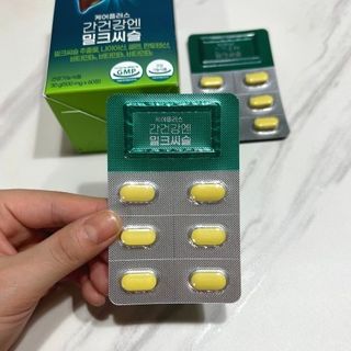 [경남제약헬스케어] 케어플러스 간건강엔 밀크씨슬 500mg 60정/2개월분/비타민B 5종+세레늄 — 5점을 준 리뷰어가 2024년 1월 올린 사용 사진