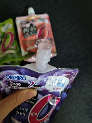 ORIHIRO 오리히로 곤약젤리 제로칼로리 130g 4종 4팩(맛별로 1팩씩) — 5점을 준 리뷰어가 2023년 2월 올린 사용 사진