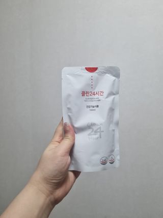 클린24시간 1BOX(5포) + 전용보틀(500ml) — 5점을 준 리뷰어가 2023년 2월 올린 사용 사진
