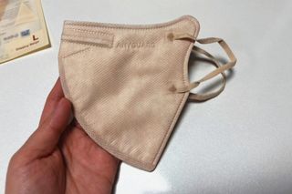 애니가드 셋업마스크 4컬러 각 10매입 [크리미베이지, 캐시미어로즈, 초콜렛브라운, 미드나잇네이비] — 5점을 준 리뷰어가 2022년 2월 올린 사용 사진