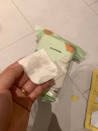 디어엘로디 유기농 무표백 건티슈 60매 — 5점을 준 리뷰어가 2022년 11월 올린 사용 사진