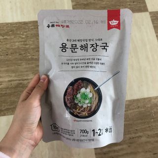 요리반상회 용문해장국 2팩 + 뚝배기 1개 — 5점을 준 리뷰어가 2021년 3월 올린 사용 사진