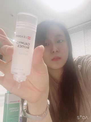 리더스코스메틱 카밍 바이오틱스 앰플 — 4점을 준 리뷰어가 2021년 4월 올린 사용 사진