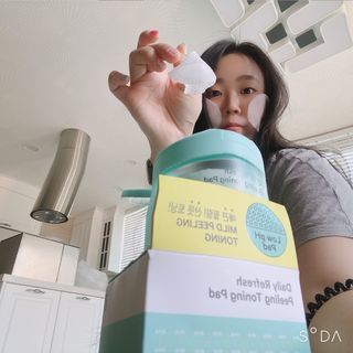 닥터에프파이브 데일리 리프레쉬 필링 토닝 패드 60매 — 4점을 준 리뷰어가 2022년 5월 올린 사용 사진