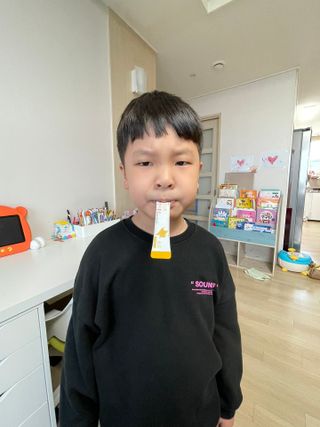 [이뮤니티플러스]우리아이 면역오키, 건강오키 _ 키즈오키 어린이홍삼 10포 1box — 5점을 준 리뷰어가 2022년 3월 올린 사용 사진