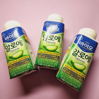 LIVE 매일바이오 알로에 드링킹 요거트 — 5점을 준 리뷰어가 2022년 4월 올린 사용 사진